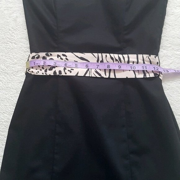 H&M sweetheart strapless LBD removable waist tie - Picture 9 of 11